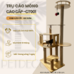 Ảnh của Trụ cào móng nhà cây cho mèo PETDECOR CT001 – Cat tree gỗ lắp ráp cao 135cm