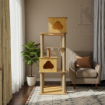 Ảnh của Trụ cào móng nhà cây cho mèo PETDECOR CT003 – Cat tree gỗ MDF lắp ráp cao 159cm