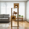 Ảnh của Trụ cào móng nhà cây cho mèo PETDECOR CT003 – Cat tree gỗ MDF lắp ráp cao 159cm