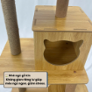 Ảnh của Trụ cào móng nhà cây cho mèo PETDECOR CT004 – Cat tree gỗ lắp ráp cao 134cm