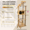 Ảnh của Trụ cào móng nhà cây cho mèo PETDECOR CT005 – Cattree gỗ MDF lắp ráp cao 165cm