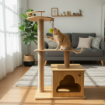 Ảnh của Trụ cào móng nhà cây cho mèo PETDECOR CT007 – Cat tree gỗ lắp ráp nhỏ gọn