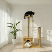 Ảnh của Trụ cào móng cho mèo PETDECOR CT008 – Cat tree gỗ lắp ráp có cầu nôi – Cao 104cm