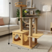 Ảnh của Trụ cào móng cho mèo PETDECOR CT008 – Cat tree gỗ lắp ráp có cầu nôi – Cao 104cm
